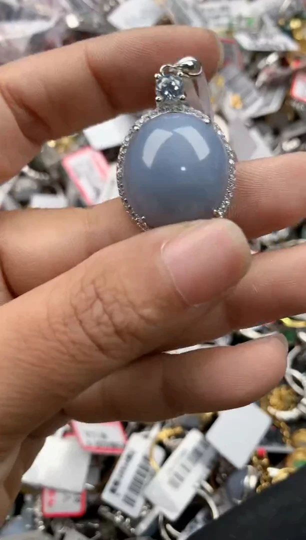 银S925镶嵌戒指翡翠333          1