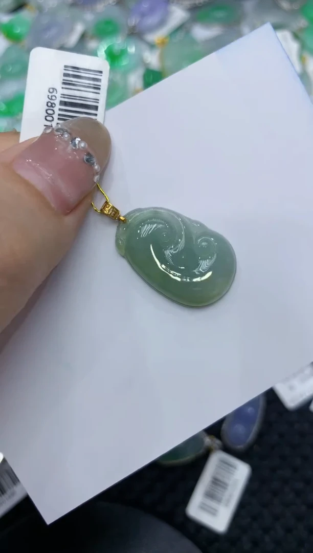 【闪购商品】翡翠颈饰18K金镶嵌222222222