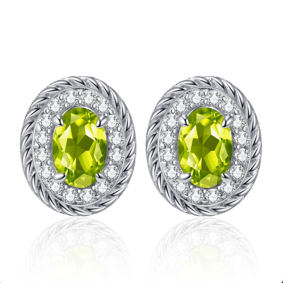 0223（YP000009）/925银橄榄石耳钉