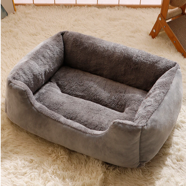 狗窝猫窝冬季加厚保暖方形宠物四季通用大中小型犬睡垫宠物用品窝