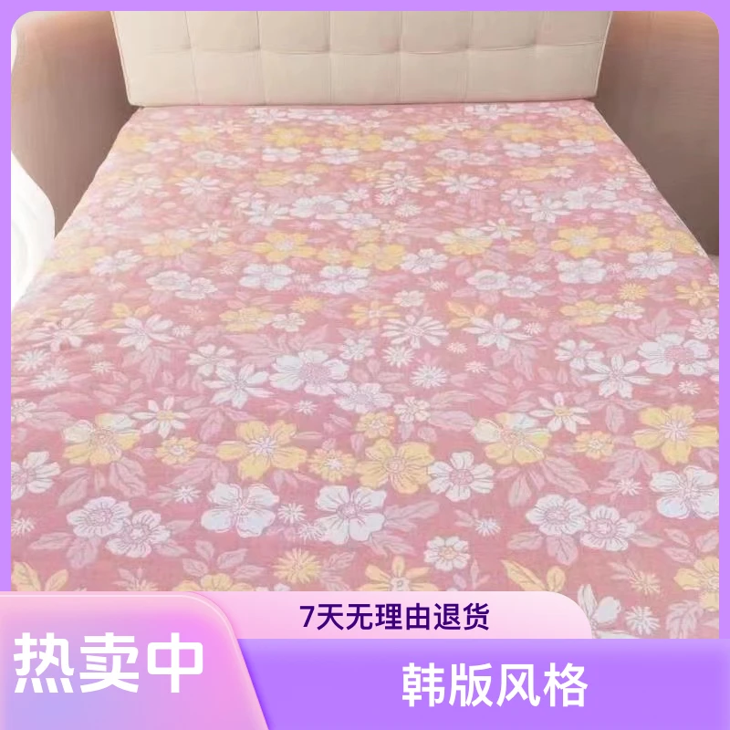 花开富贵【床盖】150*200单人纱布床盖精梳亲肤透气布盖毯四季床盖