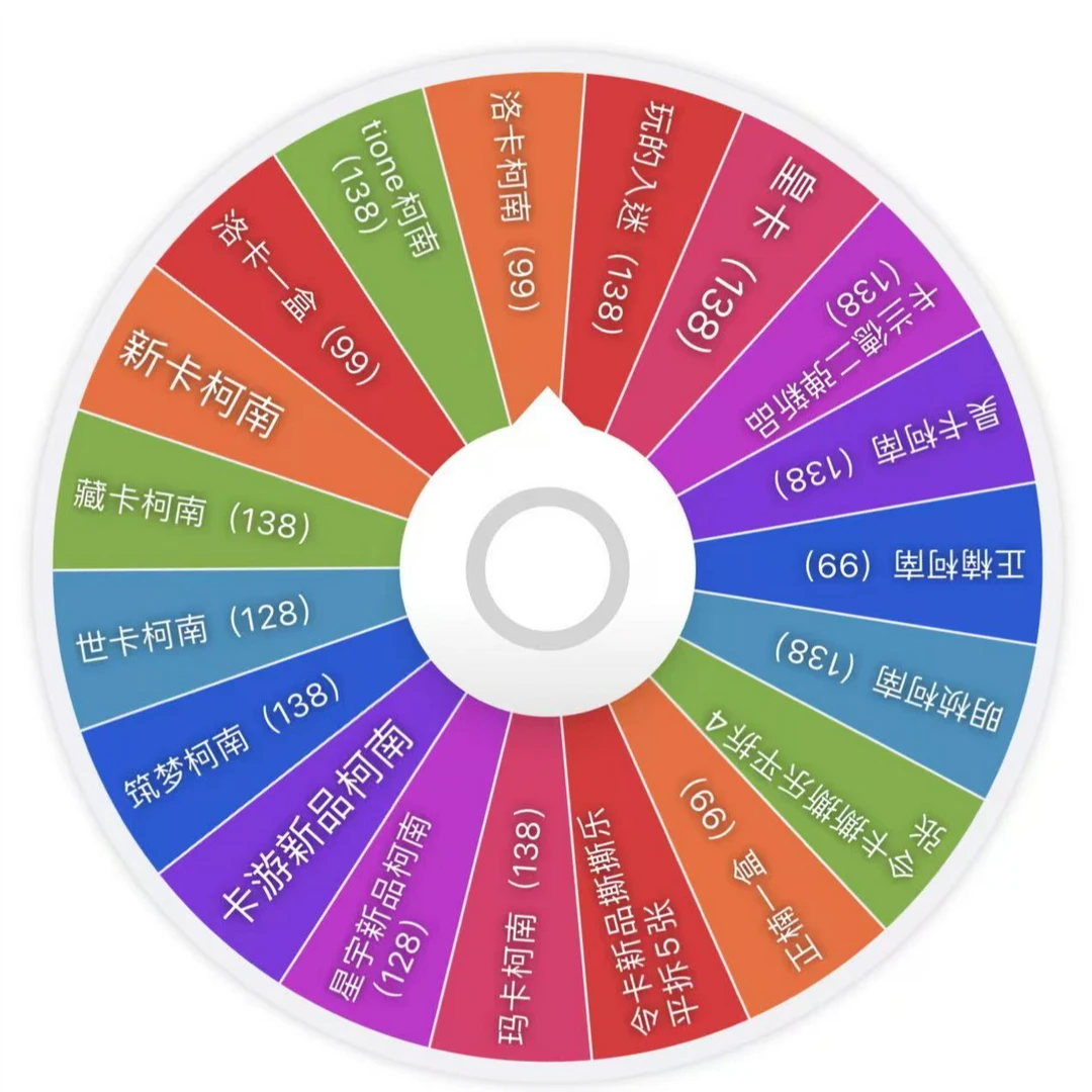 《宠粉浮浮》混合大转盘柯南版（未成年禁止下单默认代拆）