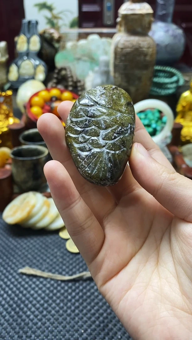 未镶嵌和田玉挂件鱼