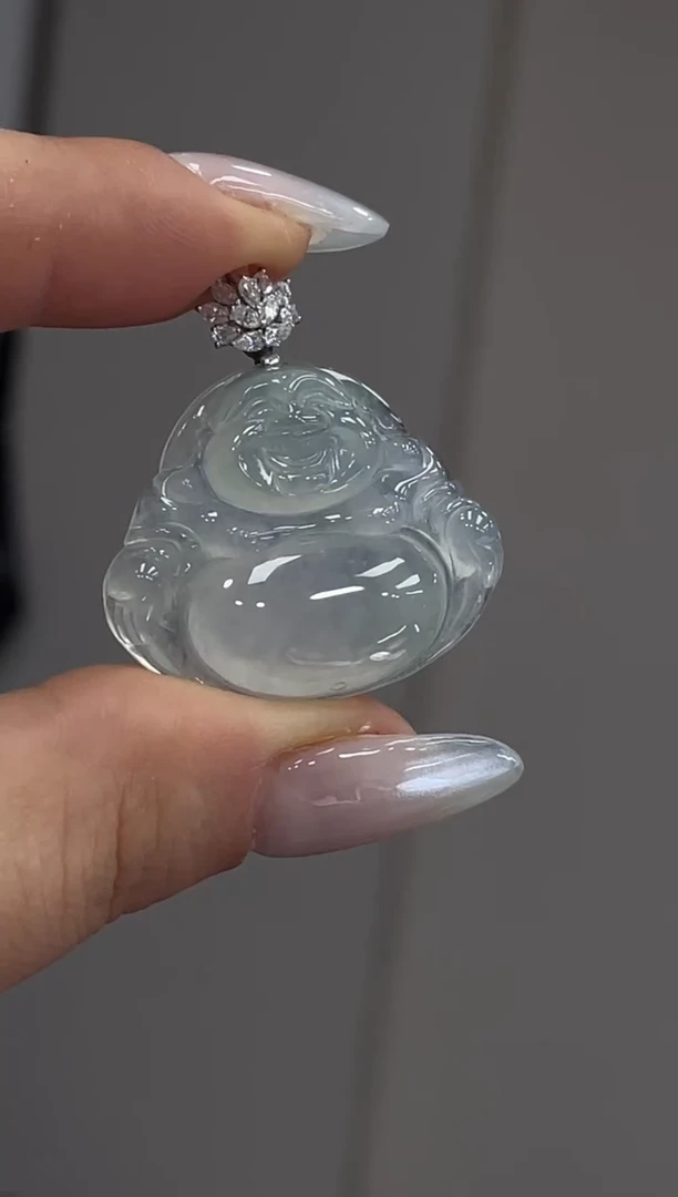 18K金镶嵌定制翡翠DDJ40356