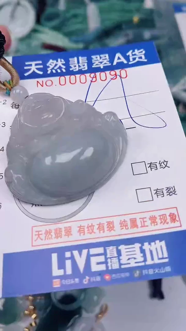 翡翠未镶嵌颈饰00009090