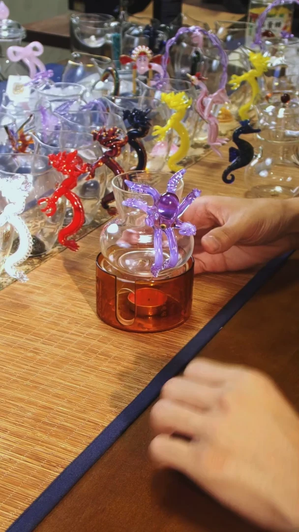 【闪购商品】海神八爪鱼公杯加琥珀色温茶器晶焱金标