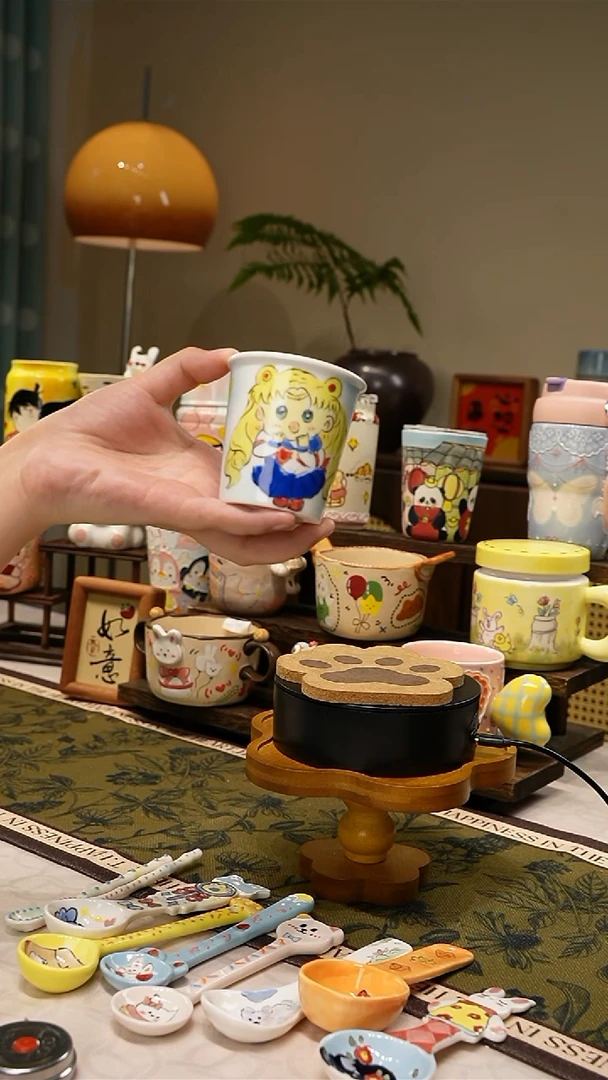 【不带盒子】高温釉下彩