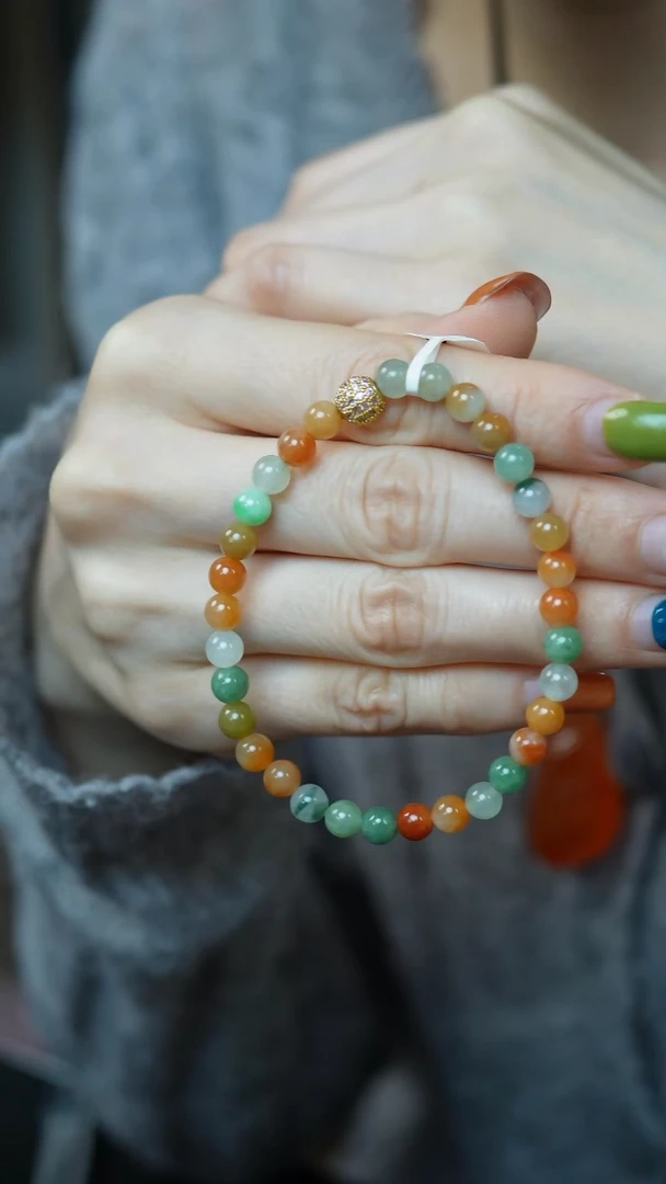 未镶嵌手串翡翠9-6.3mm珠串/姿/1