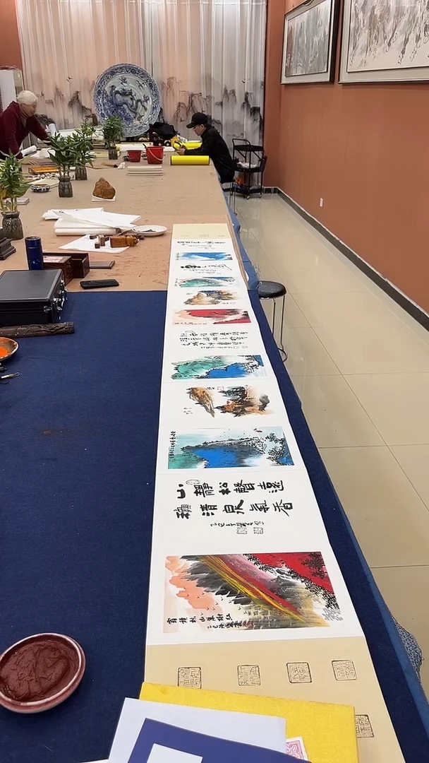 【闪购商品】书法陆盛欧阳梁汉林合作册页