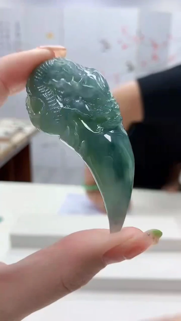 未镶嵌定制翡翠5145ry-毛货挂件59