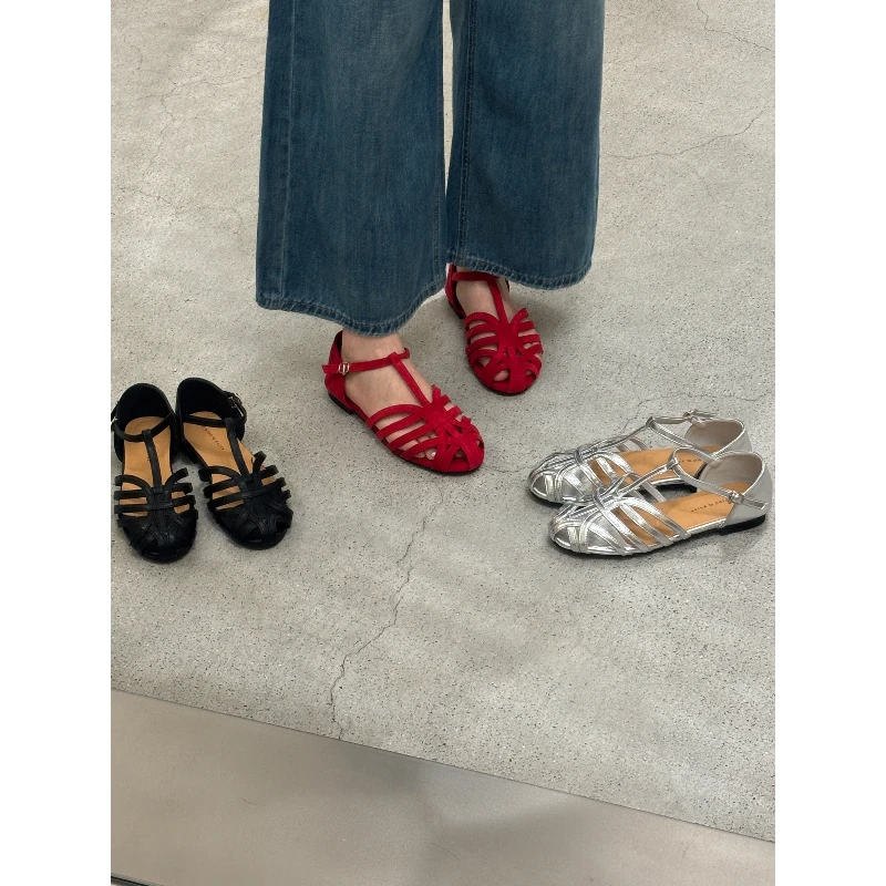 6332#谁懂啊!泡菜国超火的鱼骨罗马凉鞋巨舒服好穿超推荐