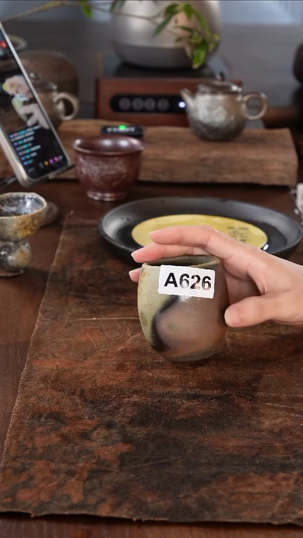 广西钦州坭兴陶纯手工纯柴烧杯100毫升