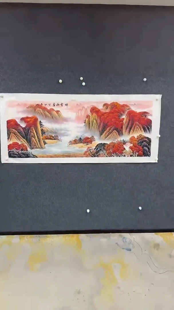 国画9.8-严选-张亭山-小六尺-C40