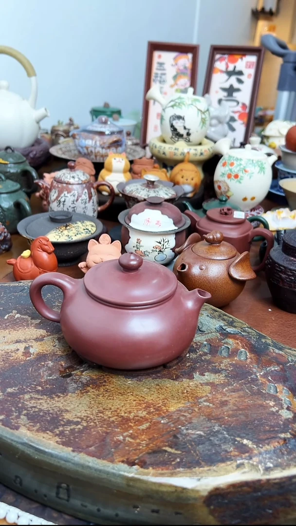 【茶瓷物语】龙血砂手工壶