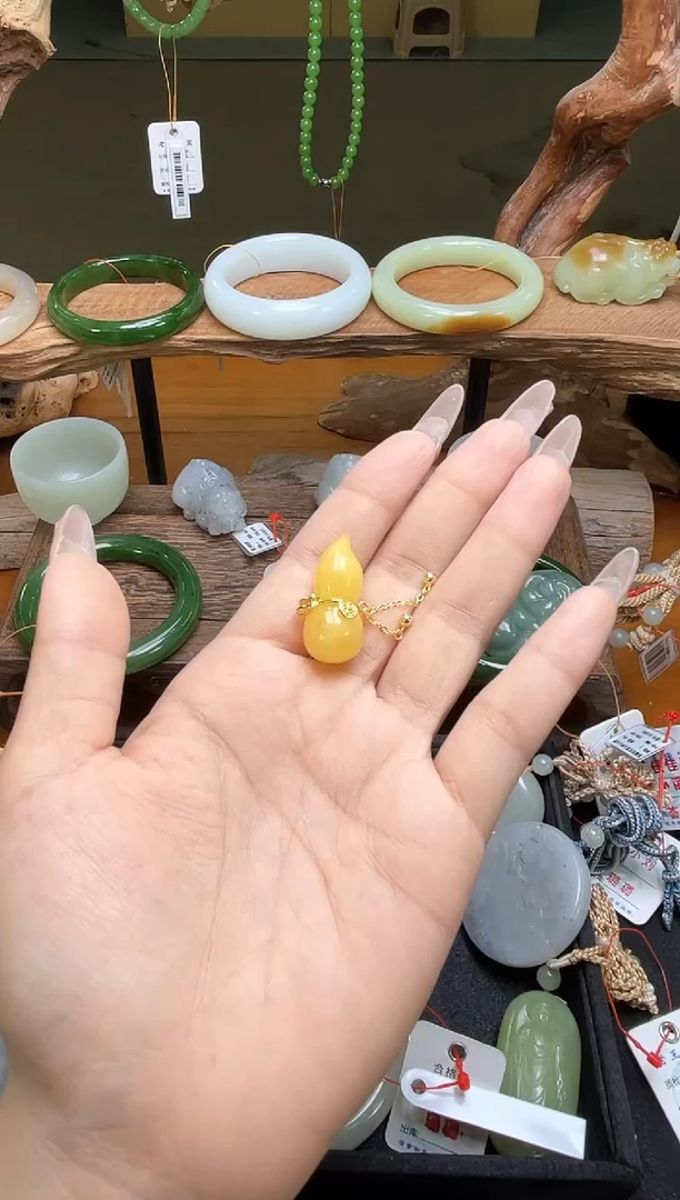 蜜蜡吊坠(不含链)未镶嵌蜜蜡 葫芦