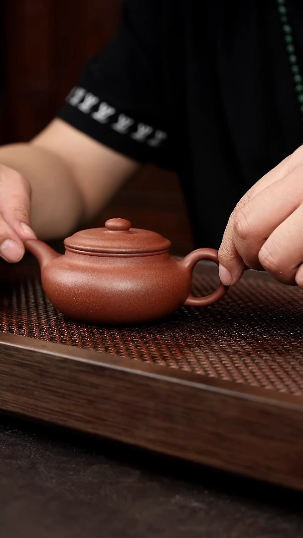 茶壶紫砂底槽清扁腹【带矿标证书】