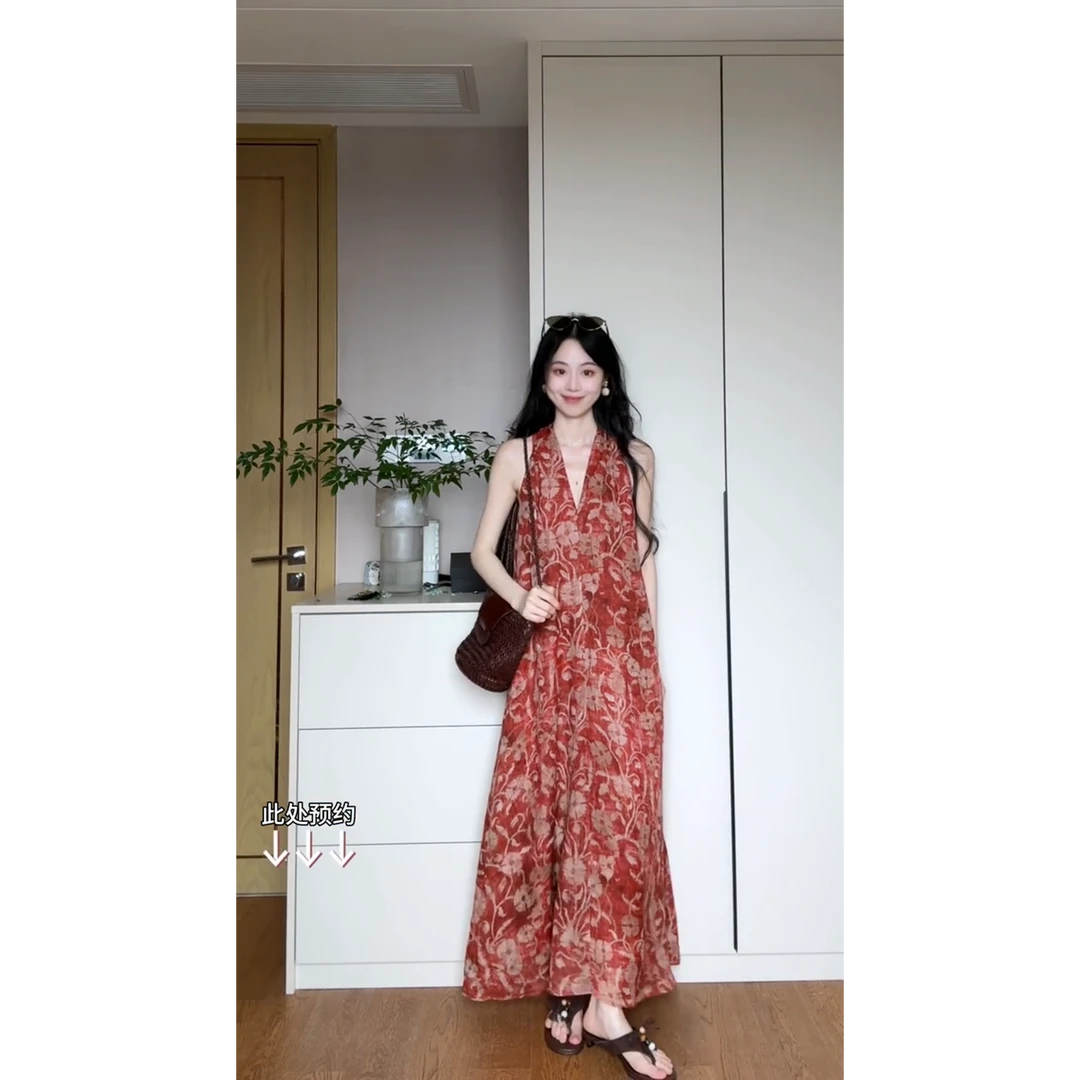 MARIE.COCO夏季新款薄款防晒开衫上衣高级感v领无袖连衣裙套装女