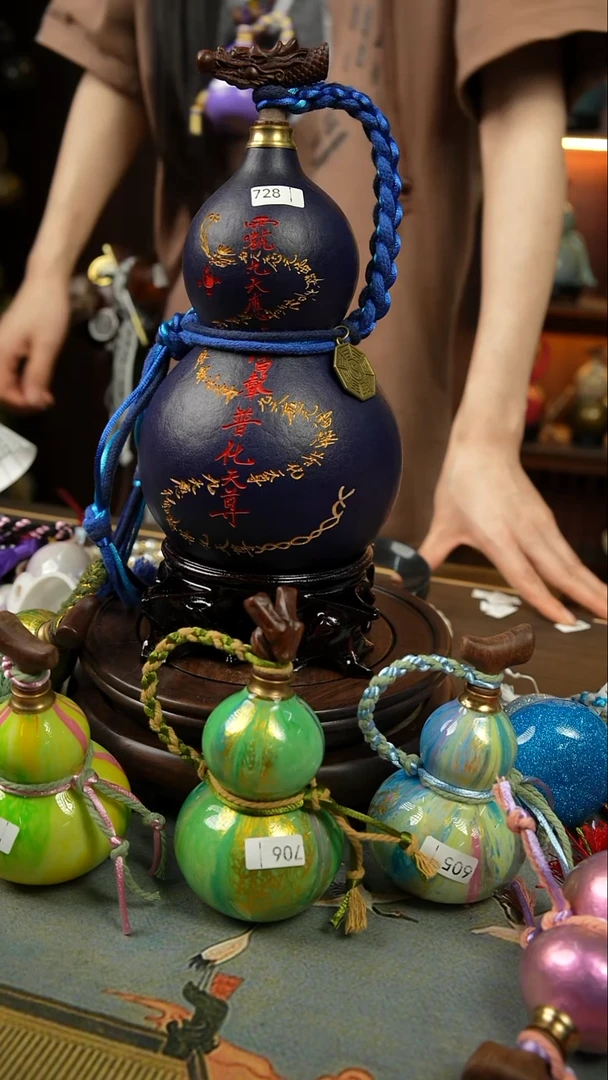 728号600ml左右非遗大漆酒葫芦