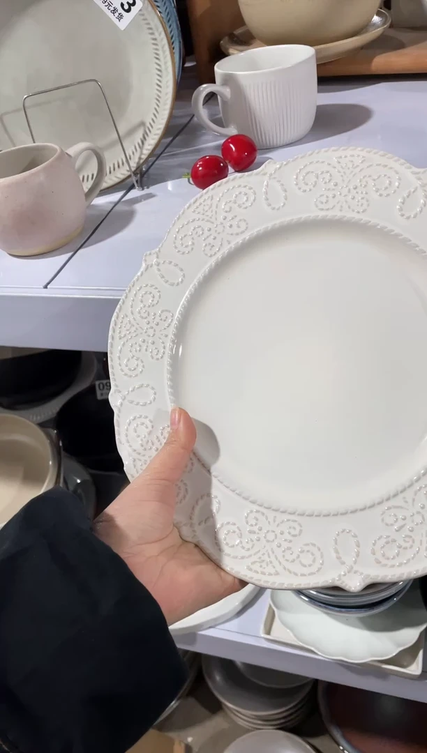 【闪购商品】碗微瑕（1件套）蕾丝大盘子