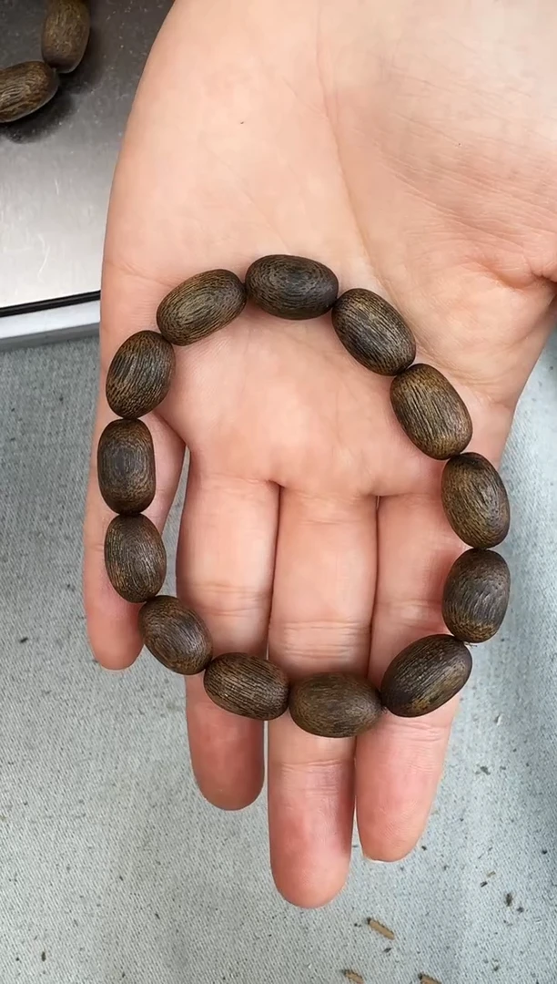 沉香手串0912张勺子枣珠沉水单圈多样性发一