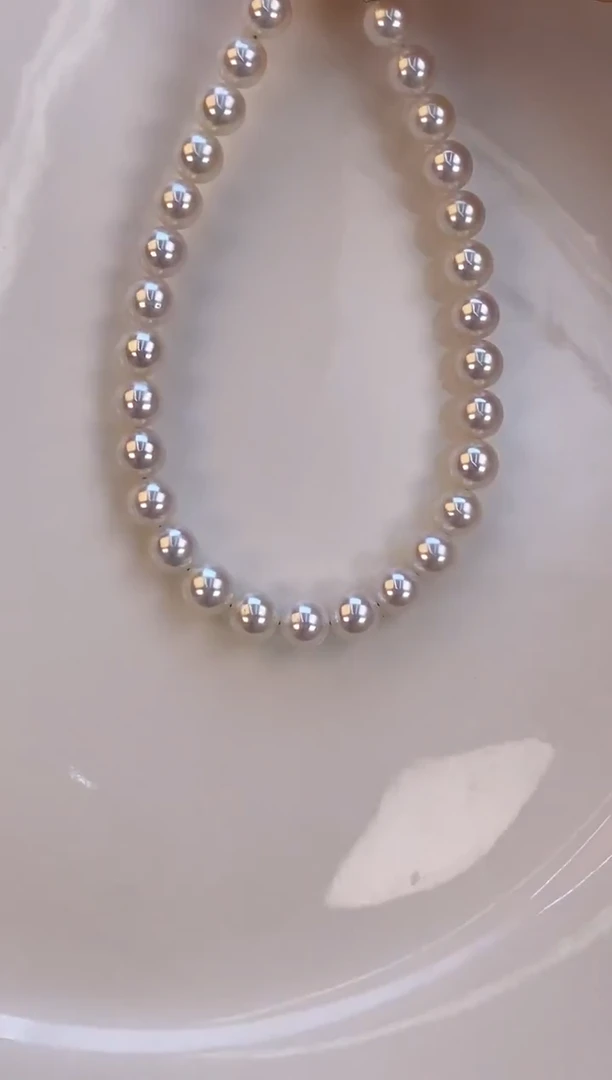 银S925镶嵌手链淡水珍珠5.5-6