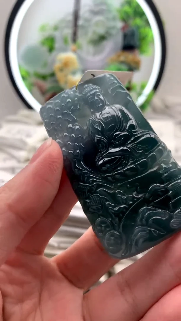 【闪购商品】翡翠颈饰未镶嵌阿弥陀佛