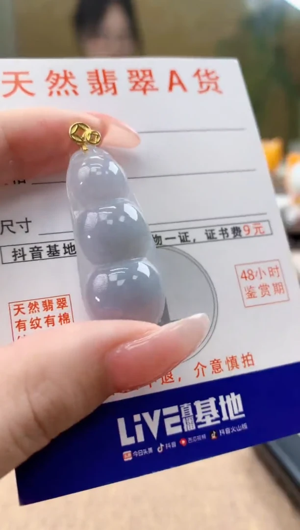 颈饰未镶嵌翡翠天然A货翡翠挂件