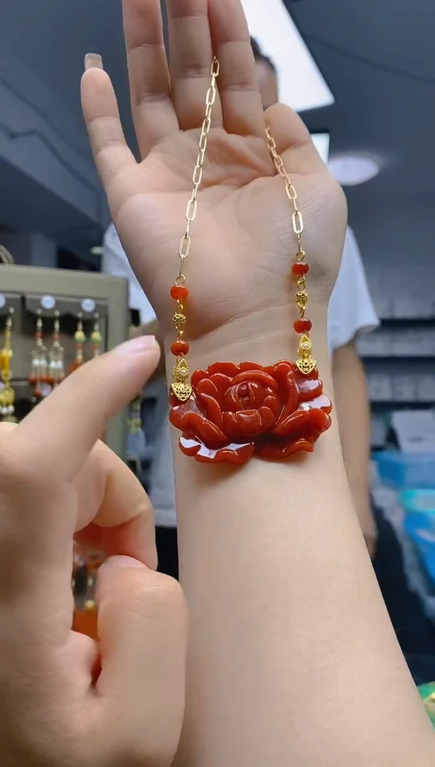 【闪购商品】翡翠耳饰合金278翡翠锁骨链