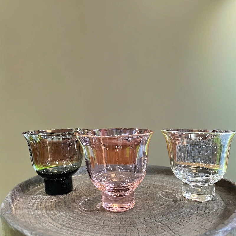 耐高温玻璃1个桃花玻璃杯-10℃~20℃-10℃~100℃主人杯耐热