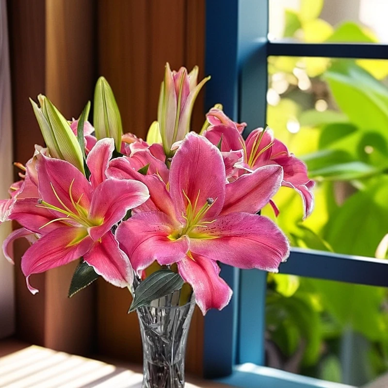 【三头特红香水百合】香水百合 云南鲜顺丰包邮