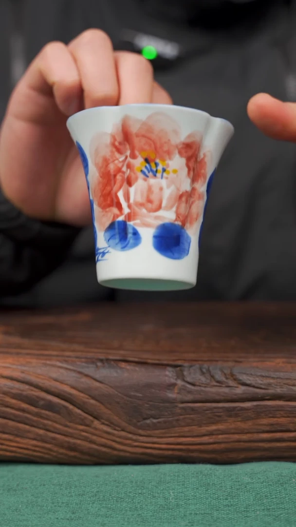 【闪购商品】瓷片23寻一缕瓷香杯釉下手工手绘瓷器