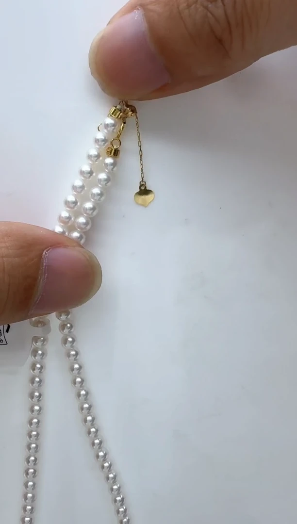 【闪购商品】淡水珍珠颈饰18K金镶嵌清货