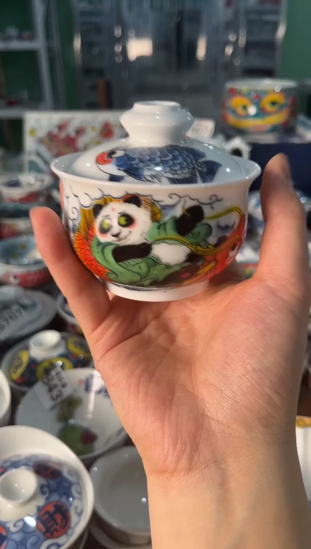 陶瓷昨明景德镇陶瓷：盖碗