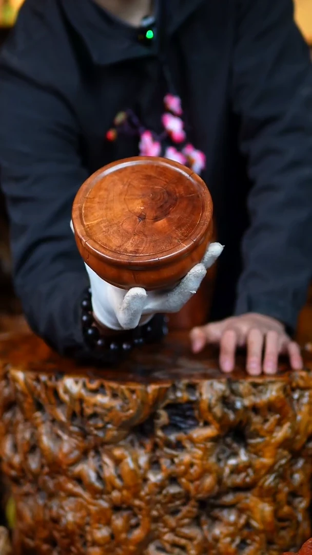 枣木百年雷击枣木底座（直径14）