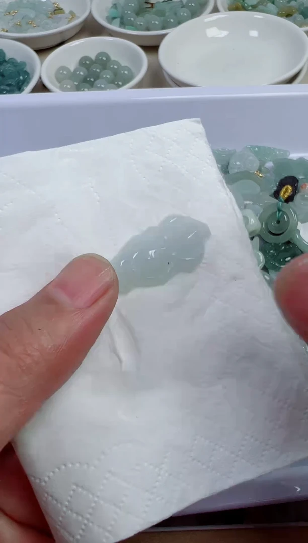 散珠翡翠68，号链接，a货翡翠