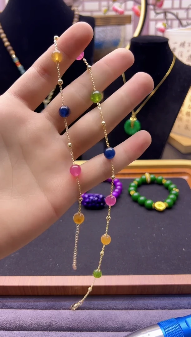 【闪购商品】碧玺颈饰14K金镶嵌X246