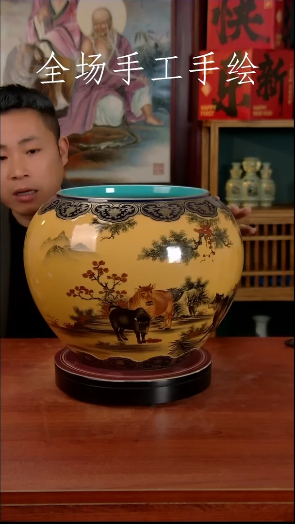 【闪购商品】摆件景德镇高端陶瓷摆件瓶1