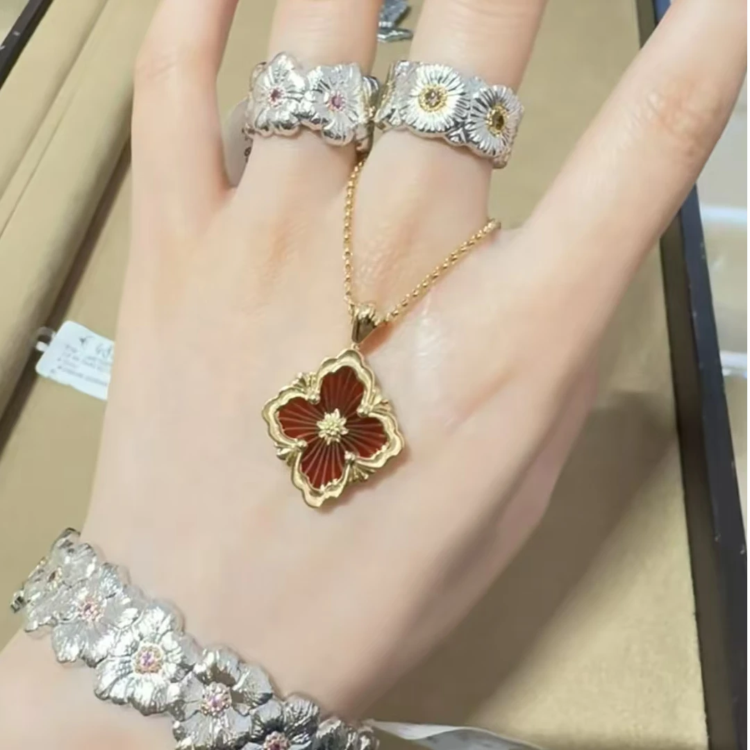 未使用 BUCCELLATI/布契拉提 青奢荟/布契拉提大号红色项链/81999