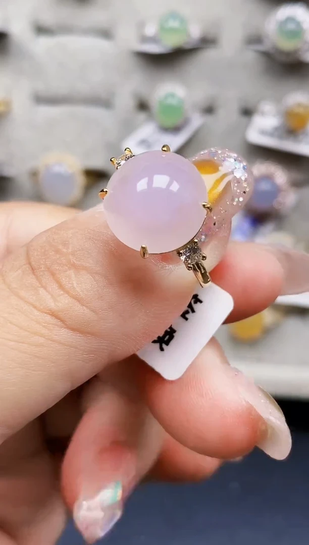 银S925镶嵌戒指翡翠5382