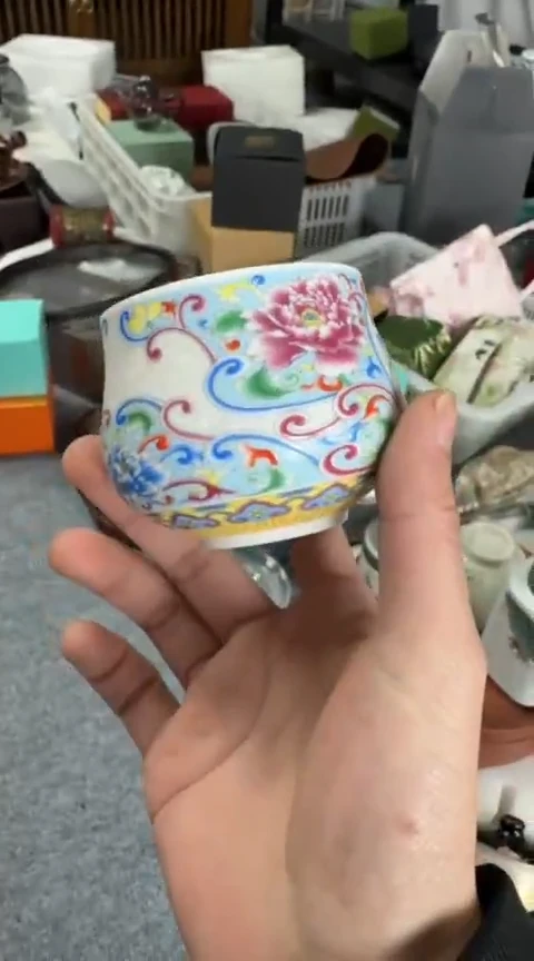 摆件陶茶具茶具茶具掐丝主人杯