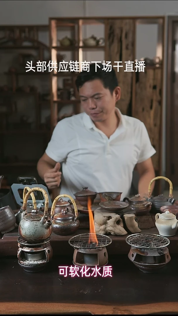 紫砂全手工小壶承（绿