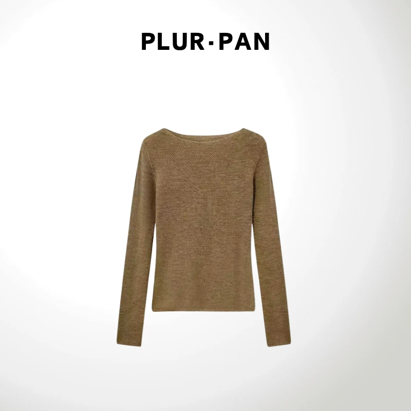 PLUR·PAN纯色简约极简风针织衫