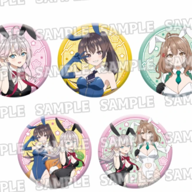 不时用俄语掩饰害羞的艾莉同学兔女郎徽章 正版日谷