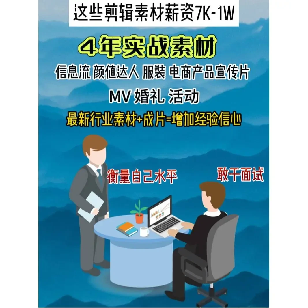 短视频电商信息流口播素材|简历作品集优化 · 博主1对1陪跑