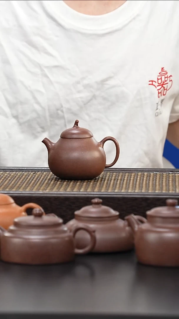 茶壶紫砂全手工千禧紫泥茄瓜