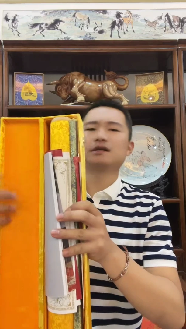 国画5米长卷作品带礼盒随机发货