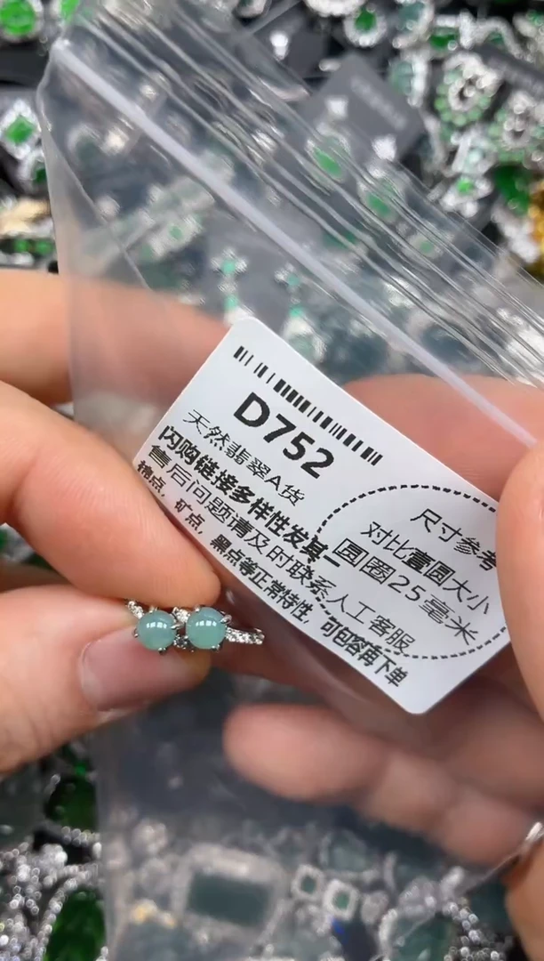 颈饰未镶嵌翡翠D752耳扣
