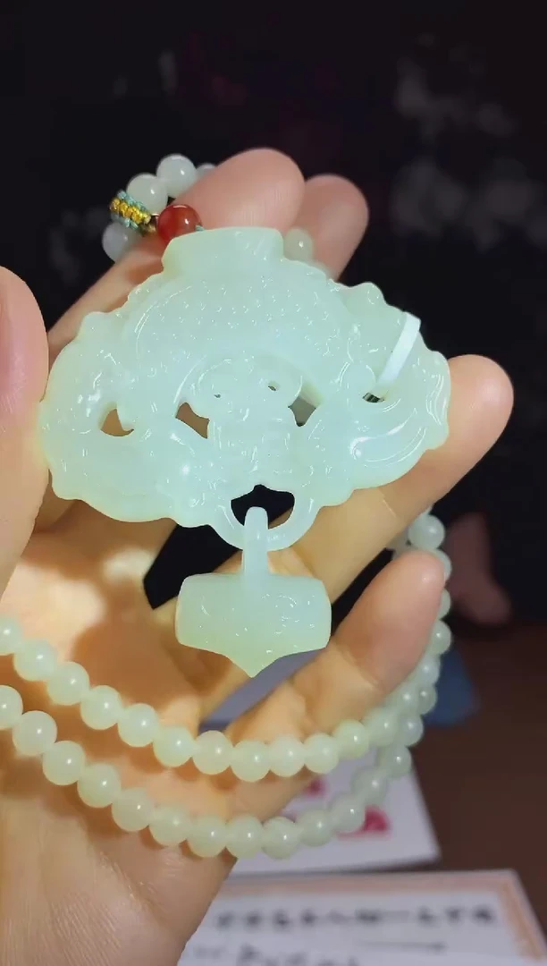 和田玉未镶嵌颈饰D281