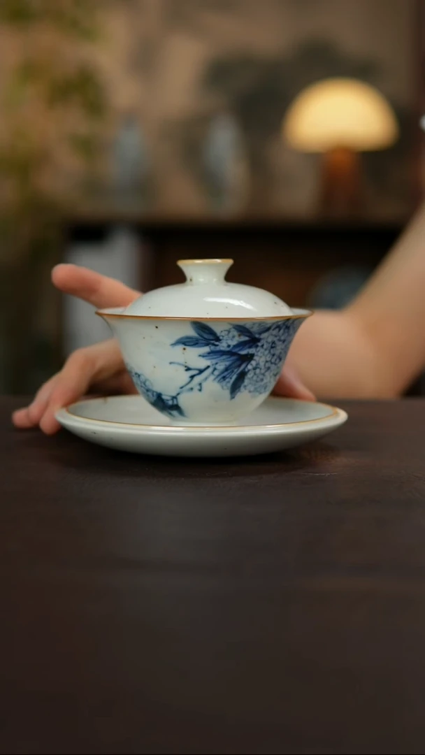 景德镇陶瓷杯碗柴烧多人