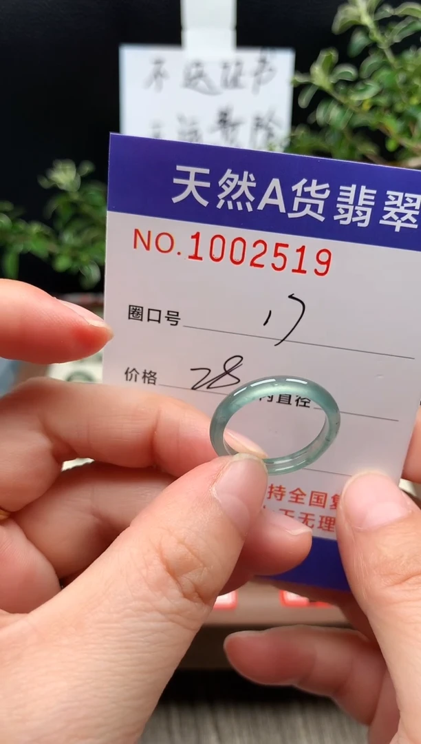 未镶嵌戒指翡翠17#
